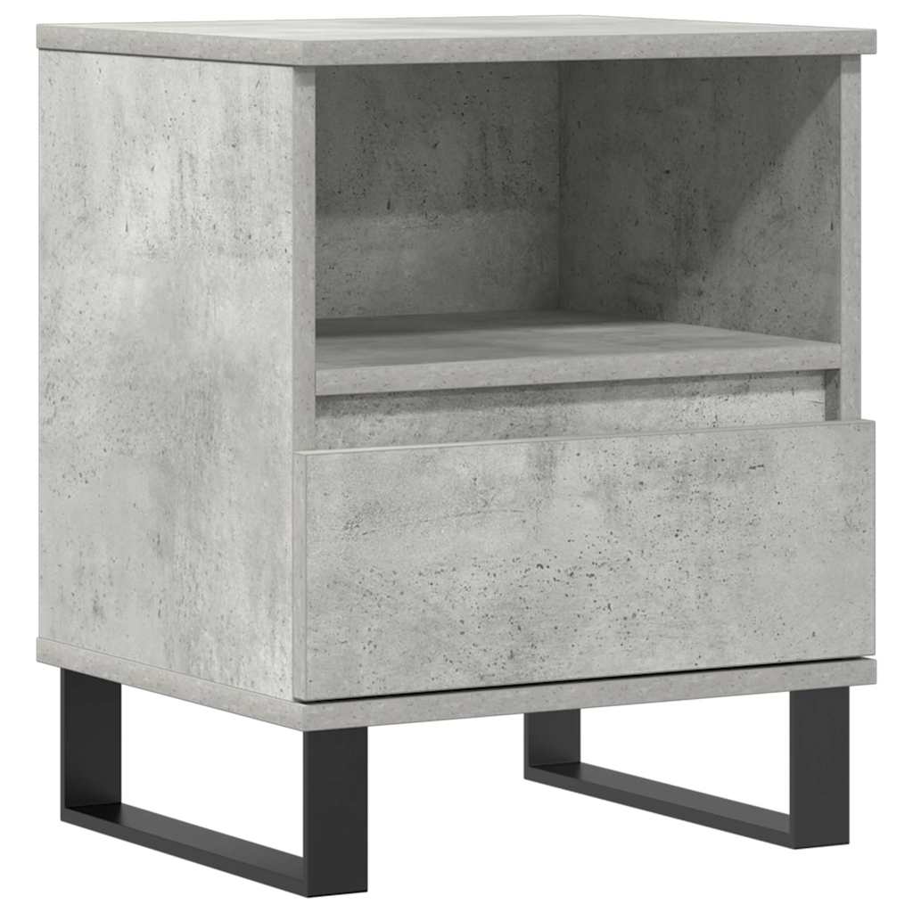 Nachttisch Betongrau 40x35x50 cm Holzwerkstoff